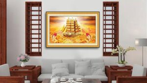 Tranh thuận buồm xuôi gió treo ở đâu?