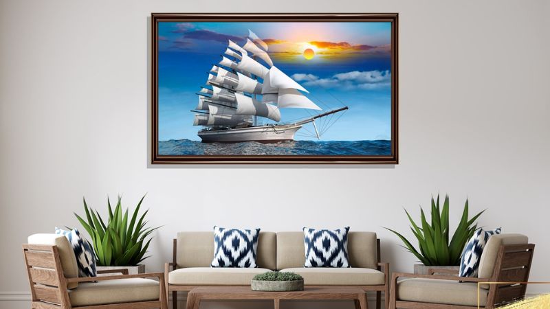 Lưu ý khi treo tranh thuận buồm xuôi gió