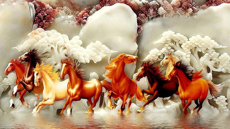 Mã đáo thành công là bức tranh treo phòng ngủ rất tốt cho mệnh Thổ