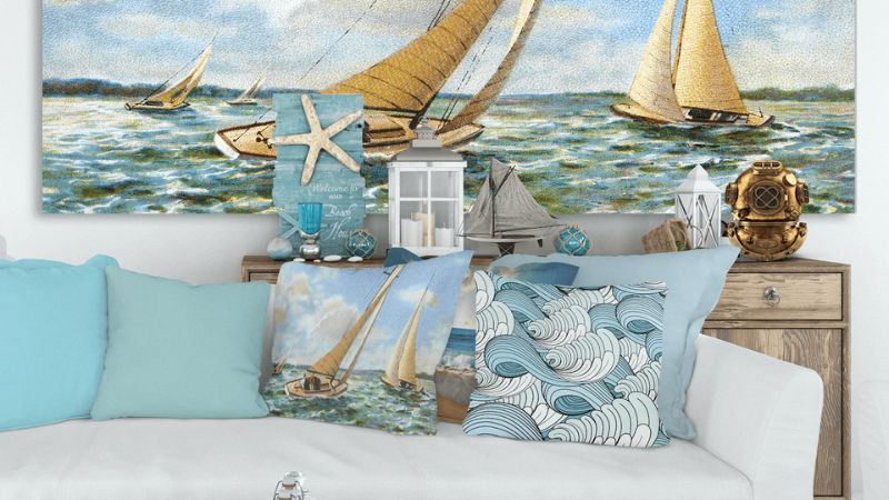 Tranh có chi tiết nước rất hợp để làm tranh treo phòng ngủ mệnh Thủy