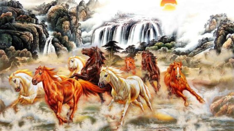 Tranh mã đáo thành công được nhiều người ưa chuộng