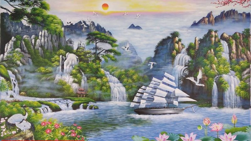 Ý nghĩa tranh thuận buồm xuôi gió