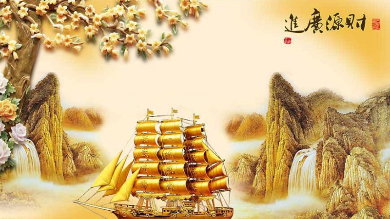 Tranh thuận buồm xuôi gió 3d được nhiều người tìm mua