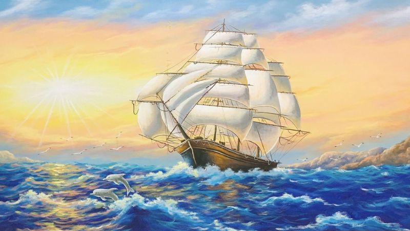Tranh thuận buồm xuôi gió có ý nghĩa gì?