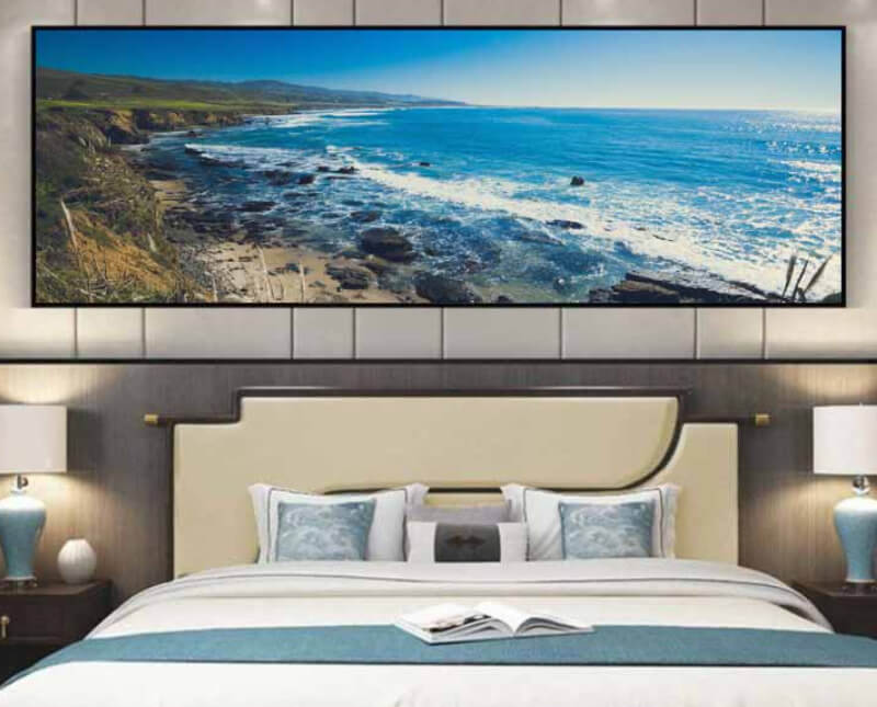 Các mẫu tranh chủ đề biển treo phòng ngủ hợp người mệnh Mộc